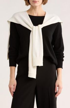 Derek Lam The Cotton & Wool Shrug in Chalk at Nordstrom Rack