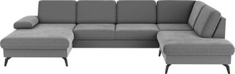 Sit&more Wohnlandschaft »Morris U-Form, inkl. Sitztiefenverstellung« wahlweise mit Armteilverstellung, Bettfunktion & Bettkasten