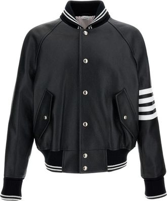 Thom Browne Bomberjack - Heren - Bomber jackets - Zwart - S - Katoen - Jassen