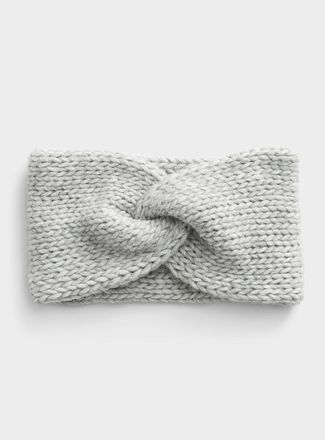Simons Womens Twisted wool-blend headband Exclusive collection from Italy
