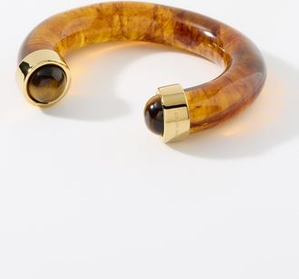 Lucas Jack Womens Tigers eye cuff bracelet