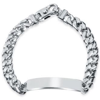 Pompeii3 Mens Cuffed Link 14k Gold (60gram) or Platinum (96gram) 8-11mm Bracelet 8.5