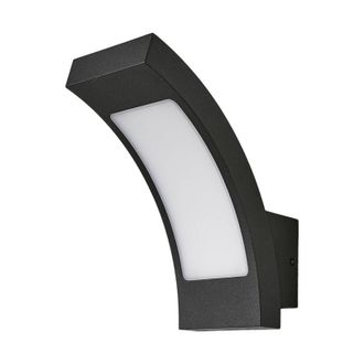 Lucande Lucande - L&aacute;mpara De Pared Led Exterior juvia En Negro Aluminio