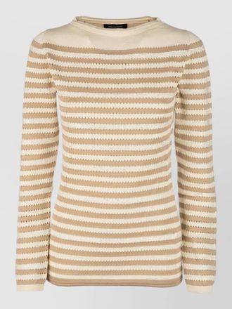Fabiana Filippi knitwear long sleeves crew neck striped pattern