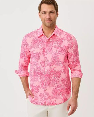 Lilly Pulitzer Mens Stuff Addison Button Down Shirt