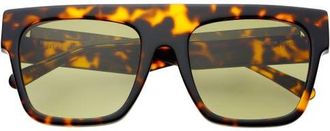 Freyrs Eyewear Madison Oversized Sunglasses in Tortoise /Green at Nordstrom