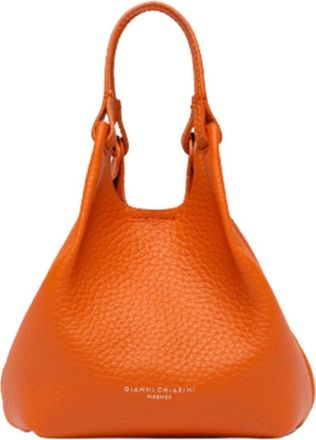 Gianni Chiarini Tassen, Dames, Oranje, ONE Size, Leer, DUA Tote Bag