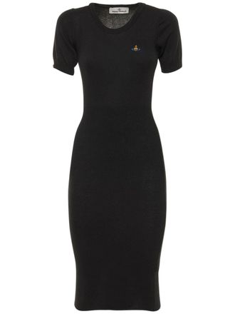 Vivienne Westwood Bebe Cotton & Cashmere Knit Logo Dress