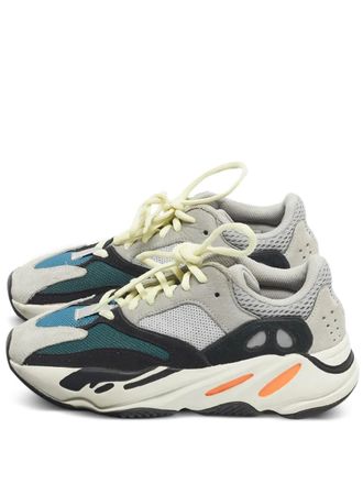 Yeezy by Kanye West Boost 700 Wave lace-up fastening sneakers - women - Leather/Mesh/Suede/Fabric/Rubber - 38 - Grey