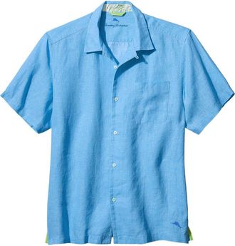 Tommy Bahama Linen Sea Glass Camp Woven Shirt