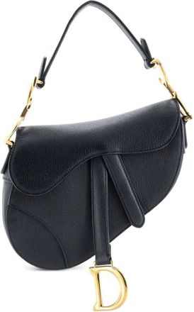 Dior Saddle Handbag Leather Mini shoulder bag - Zwart