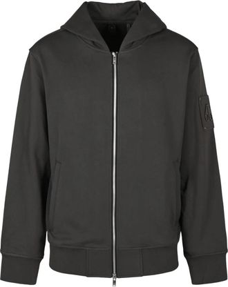Moose Knuckles Hartsfield Zip-Up Hoodie - Heren - Hoodies - Zwart - XL - Katoen - Hoodies & sweatvesten