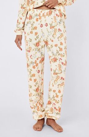 Papinelle Sleepwear Most Wanted Floral Joggers in Amber Floral at Nordstrom, Size Xx-Large