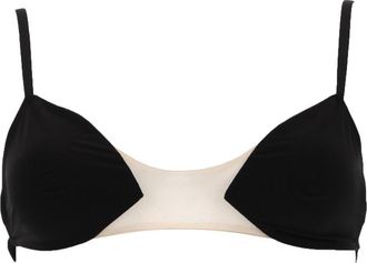 Rick Owens Mesh Bra with Sheer Nude Panel