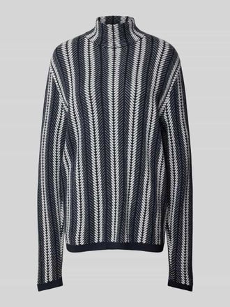 Emporio Armani Strickpullover mit Turtleneck in Marine, Gr&ouml;&szlig;e XXL