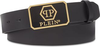 Philipp Plein Leather Belt Hexagon