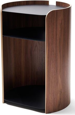 Apto Contour Wood & Steel Side Table in Black at Nordstrom