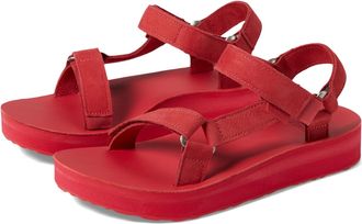 Teva Womens W Midform Universal Leather Sandal, Tomato Puree, 5 UK