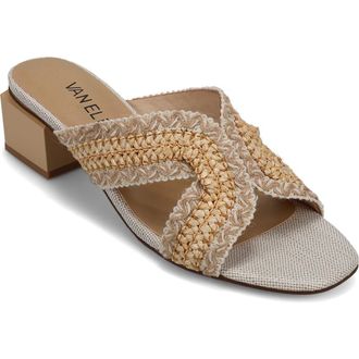 Vaneli Cyndia Block Heel Sandal in Cream at Nordstrom, Size 7.5