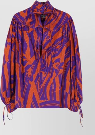 Dries Van Noten catya cotton shirt crushed stripe print