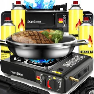 OEM Cocina Tur&iacute;stica De Cartucho En Estuche Con Descuento Por 4 Cilindros De Gas Gratis