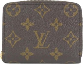 Louis Vuitton Marron Coated Canvas Coin Purse/Coin Case (Pre-Owned)