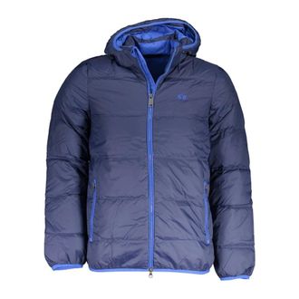 La Martina Blauwe Herenjas met Afneembare Capuchon - Heren - Winterjassen - Blauw - XL - Jassen