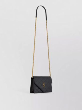 Saint Laurent cassandre leather clutch bag