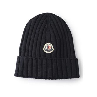 Moncler Baby Fold Hat Navy - unisex - Hoeden - Blauw - 3XS - Accessoires