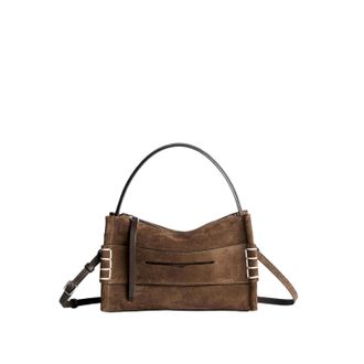 J.W.Anderson Structured Suede Calfskin Bag with Adjustable Strap