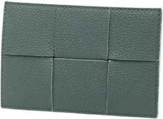 Bottega Veneta Pre-owned Leather Wallet - Dames - Vintage Accessoires - Groen - ONE Size - Leer - Vintage