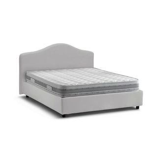 Talamo Italia Dmora - Cama Matrimonial Annunziata, Cama Contenedor Con Revestimiento De Tela, 100% Made In Italy, Apertura Frontal, Con Colch&oacute;n De Cm 160x200 Inclui