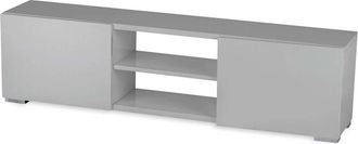 Habitat et Jardin Habitat Et Jardin - Mueble Tv frida En Mdf Lacado Gris - 2 Nichos Y 2 Puertas