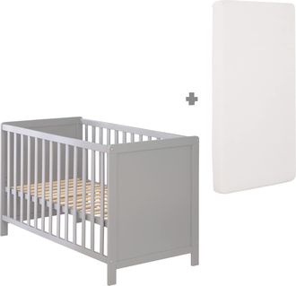 Roba Roba Lettino Co-sleeping 2 In 1, 60 X 120 Cm, Rete A Doghe + Inserto, Trasformabile In Lettino Indipendente, Regolabile In Altezza, 5 Barre Rimovibili