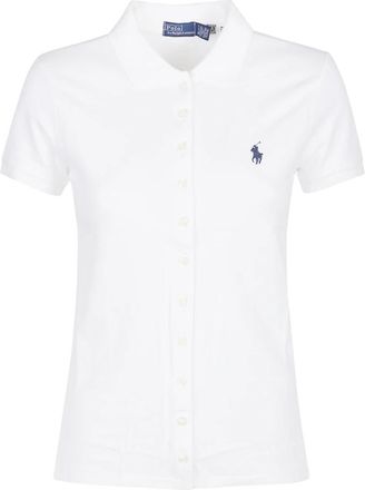 Polo Ralph Lauren Klassiek poloshirt - Dames - Polos - Wit - M - Katoen - Tops