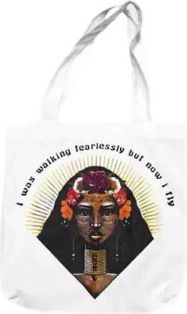 One Teaspoon Etnische Print Schouder Shopper Tas - Dames - Shoppers - Wit - ONE Size - Katoen - Tassen