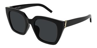 Saint Laurent SL M143/F Asian Fit 001 Womens Sunglasses Black Size 52 - Free RX Lenses - Free RX Lenses