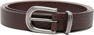 Brunello Cucinelli Textured Buckle Belt