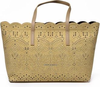 Ermanno Scervino Tote Terra Canvas Sangallo - - Bags - Donna - Beige - ONE SIZE