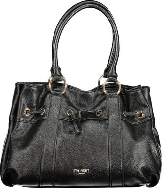 Twinset Bolso Shopper con Fruncido - Bags - Mujer - Negro - ONE SIZE