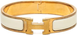 Herm&egrave;s Pre-owned Hermes Narrow Enamel Clic H Bracelet PM Ladies 92NLR9W9JQIR4YGT
