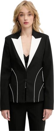 Karl Lagerfeld Blazers - Dames - Blazers - Zwart - M - Wol - Jassen