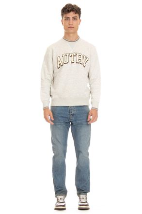 Autry Cotton Crewneck Sweatshirt with Logo
