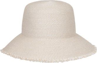 Eric Javits Squishee Straw Bucket Hat in Cream at Nordstrom