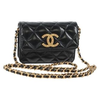 Chanel Pre-owned Vintage Mini Schoudertas - Dames - Pre-owned - Zwart - Maat: ONE Size Leer