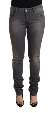 Acht Washed Cotton blue Skinny Womens Jeans