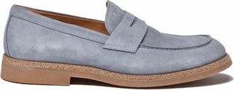 Eleventy Suede Moccasin - Denim
