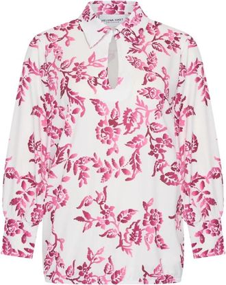 Hart by Helena Hart Top Liv Print - Dames - Blouses - Roze - XS - Polyester - Overhemden