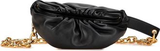 Bottega Veneta Pre-owned Belt Bags, female, Black, Size: ONE SIZE Pre-owned Lambskin Belt Chain Pouch