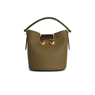 Marni Trunkaroo Green Leather Bag